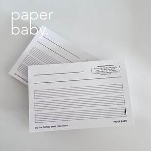 paperbaby 吉他贝斯TAB六线谱便签