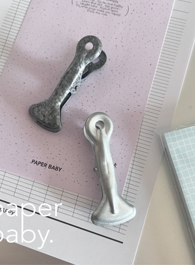 paperbaby 多功能金属拍纸本手帐收纳夹 票据夹