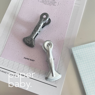 paperbaby 多功能金属拍纸本手帐收纳夹 票据夹