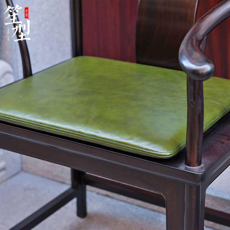 赏云安缦真皮椅垫坐垫新中式定制