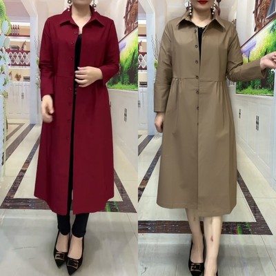 薄款风衣中长款女士大衣时尚外套