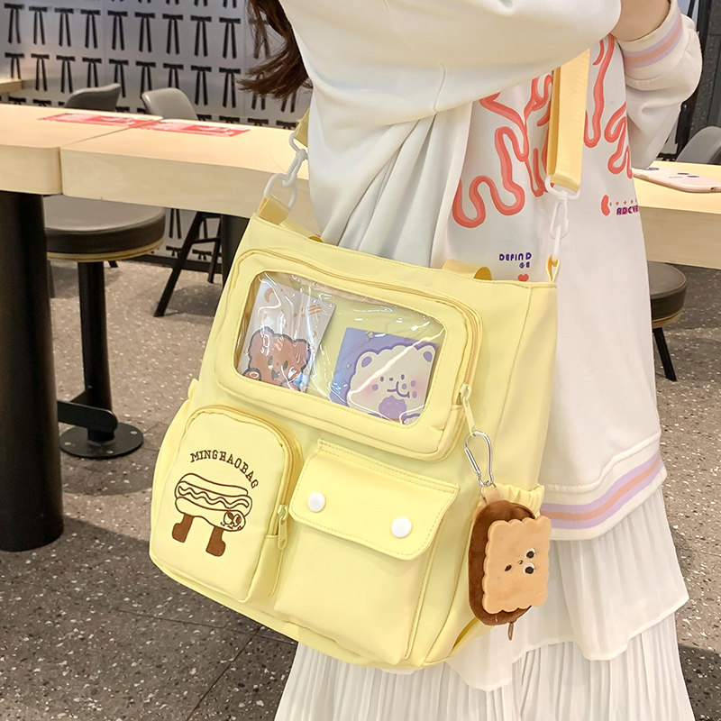 日系可爱斜挎包大学生女出游甜妹洛丽塔小背包可放iPad遛弯手提包