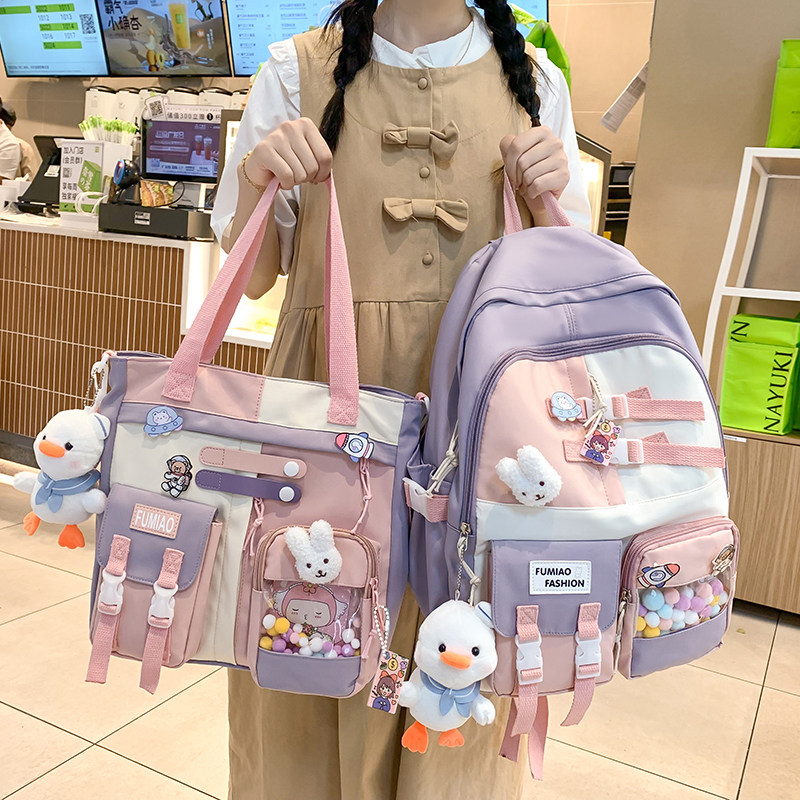 冠军书包女小学生三到六年级大容量初中生中学少女童背包女双肩包