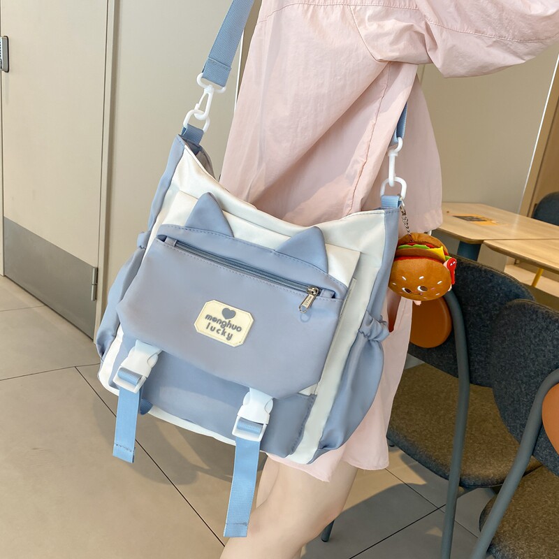 帆布包女大学生上课包托特2025新款大容量单肩包女手提包包耐脏包