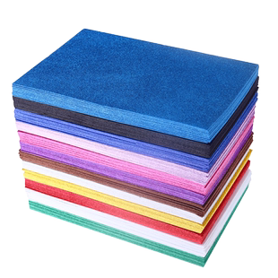 2mm亮片金粉海绵纸泡沫纸金葱彩色大张加厚eva闪光1mm金粉彩纸儿童幼儿园墙贴装饰手工diy材料带背胶蝴蝶结