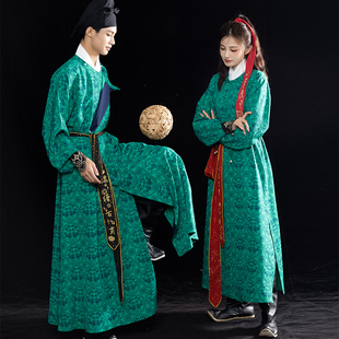 花朝记｜花花优选｜韶华｜男女汉服传统翼马纹｜唐制圆领袍灯笼裤