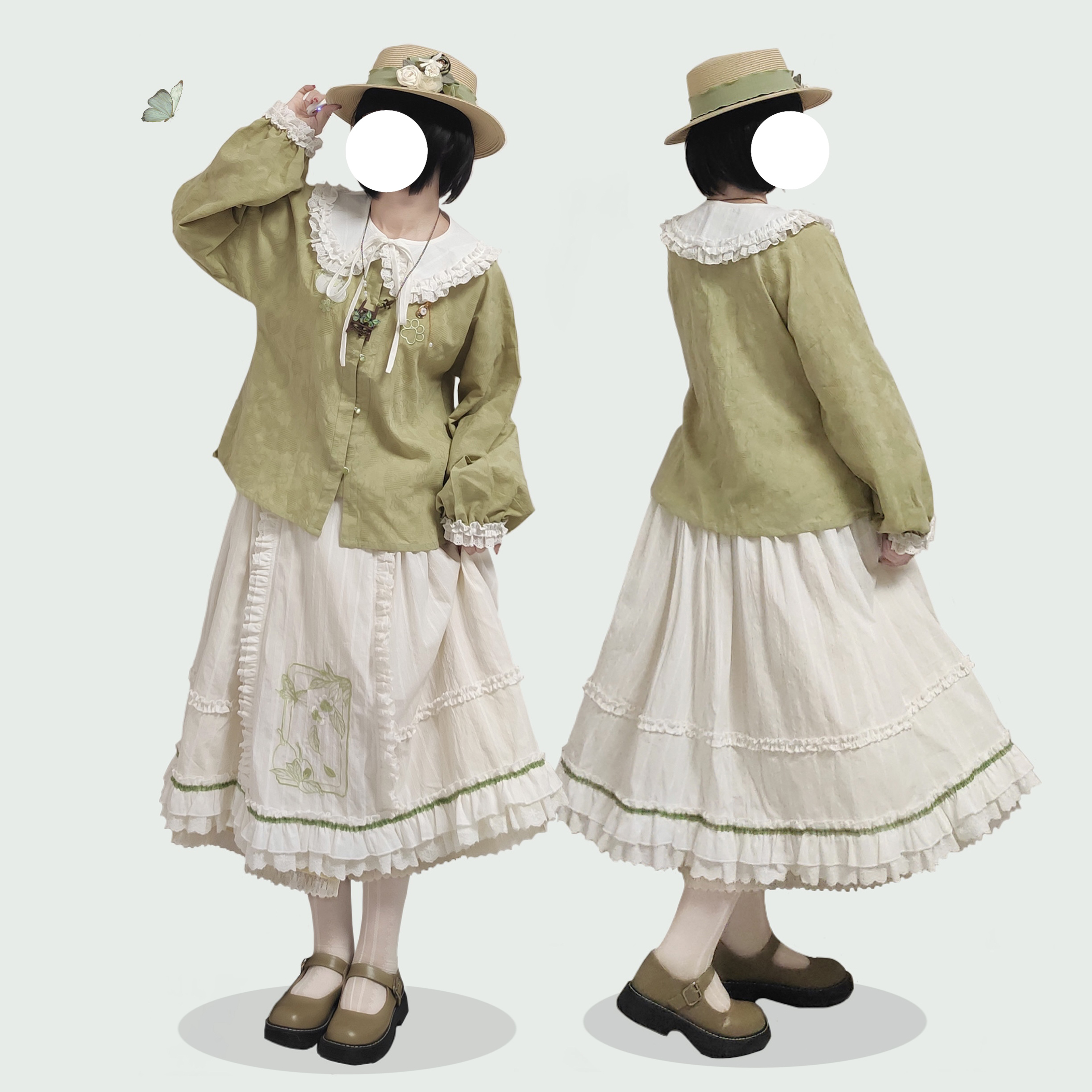 花朝记明制绣花少女通勤日常汉服