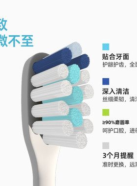 夏新成人软毛电动牙刷刷头