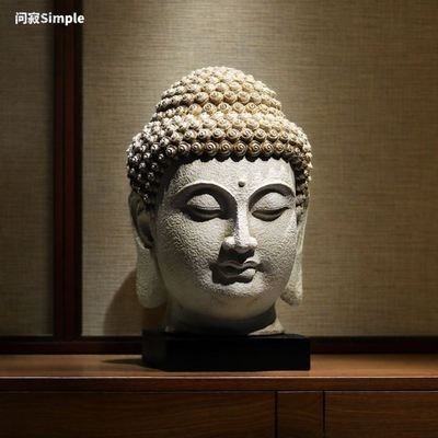 中式阿弥陀佛像摆件园艺花卉茶室佛陀装饰释迦牟尼佛鱼缸造景摆设