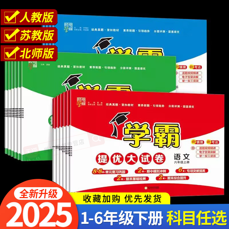 2025秋小学学霸提优大试卷