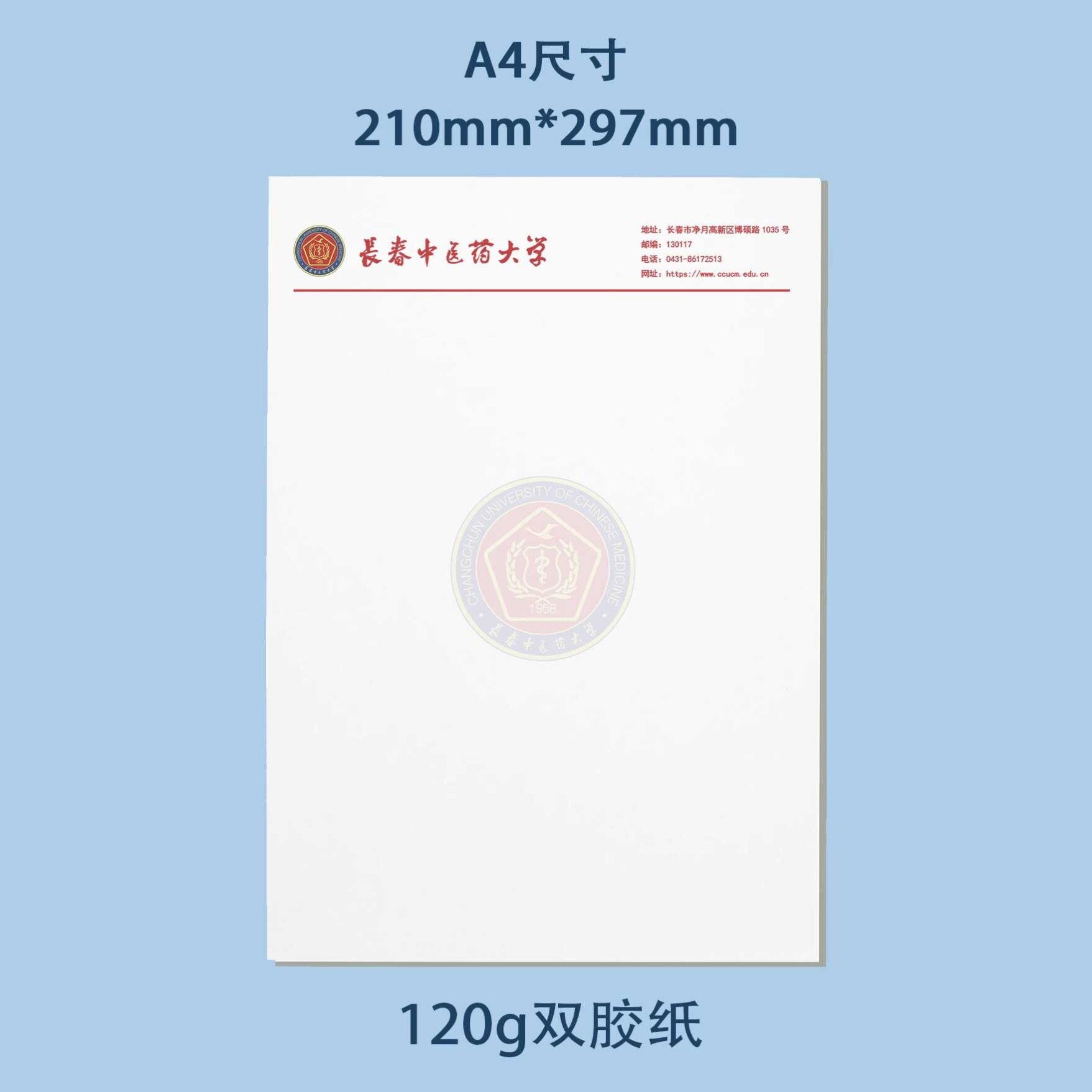 长春中医药大学信纸 长春中医药大学抬头信笺出国考研推荐信申请