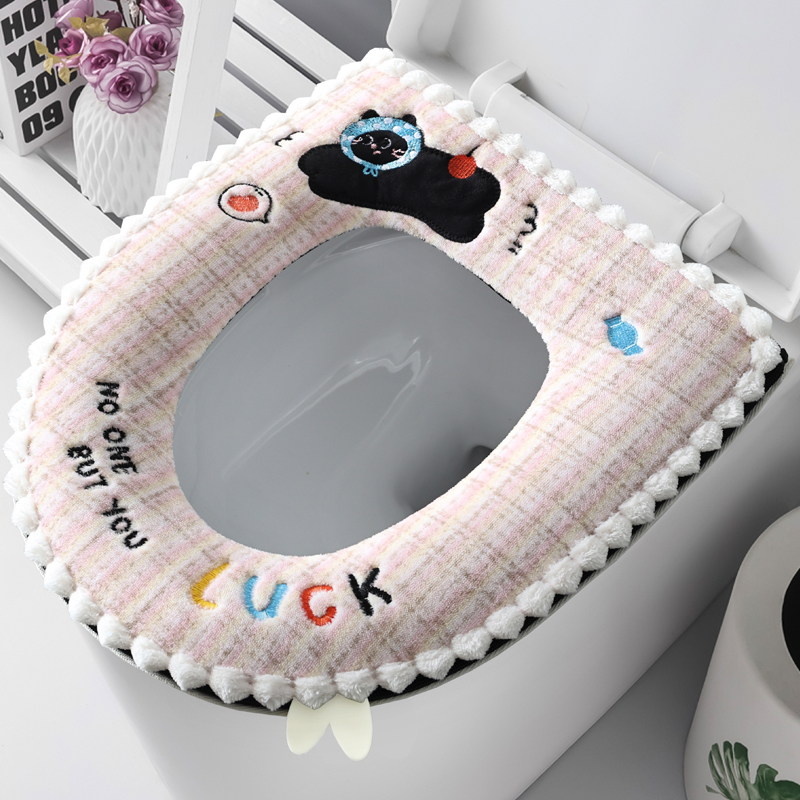 可爱款花边家用马桶坐垫