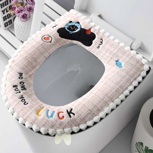 可爱款花边家用马桶坐垫