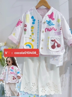 nunuetnunu2026春季童装新款儿童韩版牛仔马甲女童春装坎肩小外套