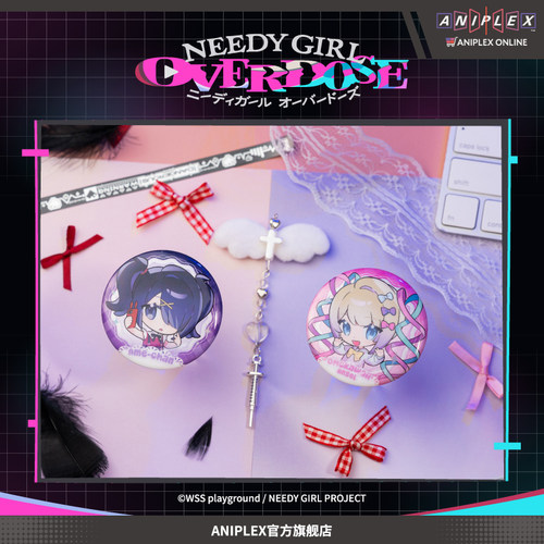【预售ANIPLEX】主播女孩重度依赖 Q版徽章套装 吧唧