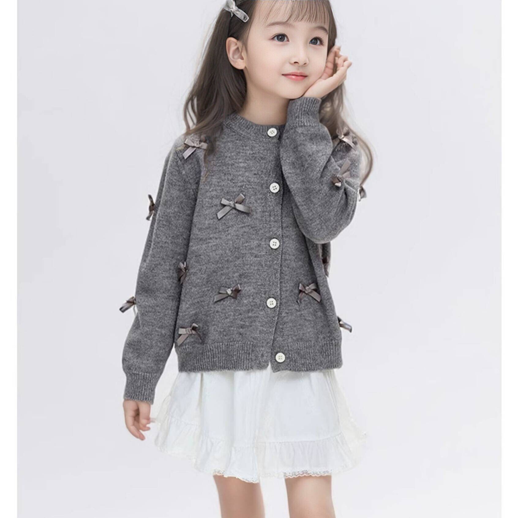 女童毛衣开衫秋装2026新款儿童时尚线衫韩版女孩针织外套洋气童装