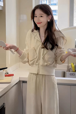 小香风两件套休闲运动套装女