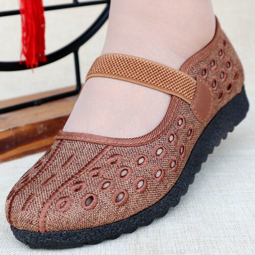 夏季老北京布鞋软底中老年妈妈鞋