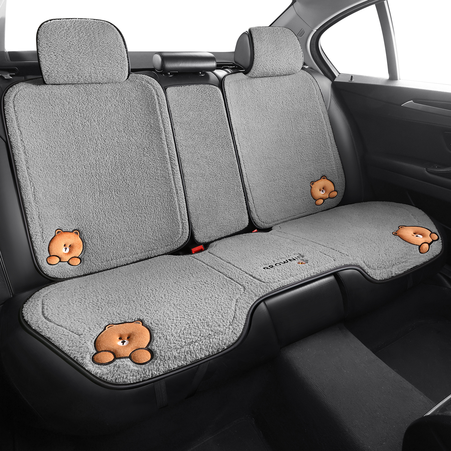 金耳朵毛绒冬季汽车坐垫