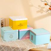 50套生日蛋糕盒子大6六8八10十12寸高档烘焙包装 盒手提方纸盒定制