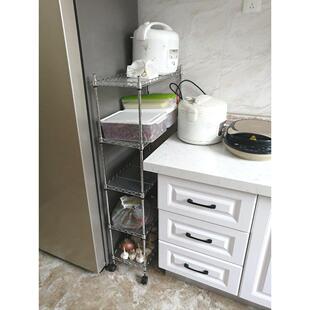 厨房收纳架宽20 30cm夹缝置物架小窄缝隙整理架锅架菜架子落地