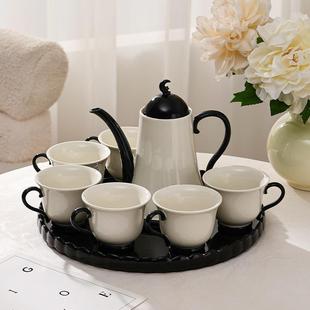 高颜值茶壶凉水壶茶具耐高温陶瓷大容量水具套装 2024新款 家用客厅