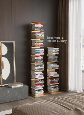 意大利网红创意立体儿童角隐形书架落地式储物架客厅家居书架免安