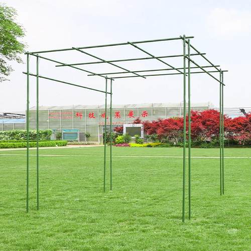 葡萄架子户外室外园艺爬藤架包塑钢管爬藤支架百香果葡萄攀爬架子