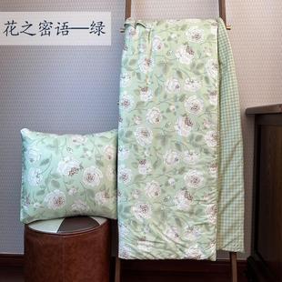 两用靠垫被汽车办公午休加大加厚全棉午休被纯棉被子多功能抱枕被