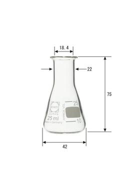 现货超厚窄口锥形瓶010610-25A