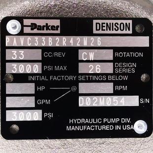 现货PAVC33B2R42M26 派克液压泵齿轮泵叶片泵