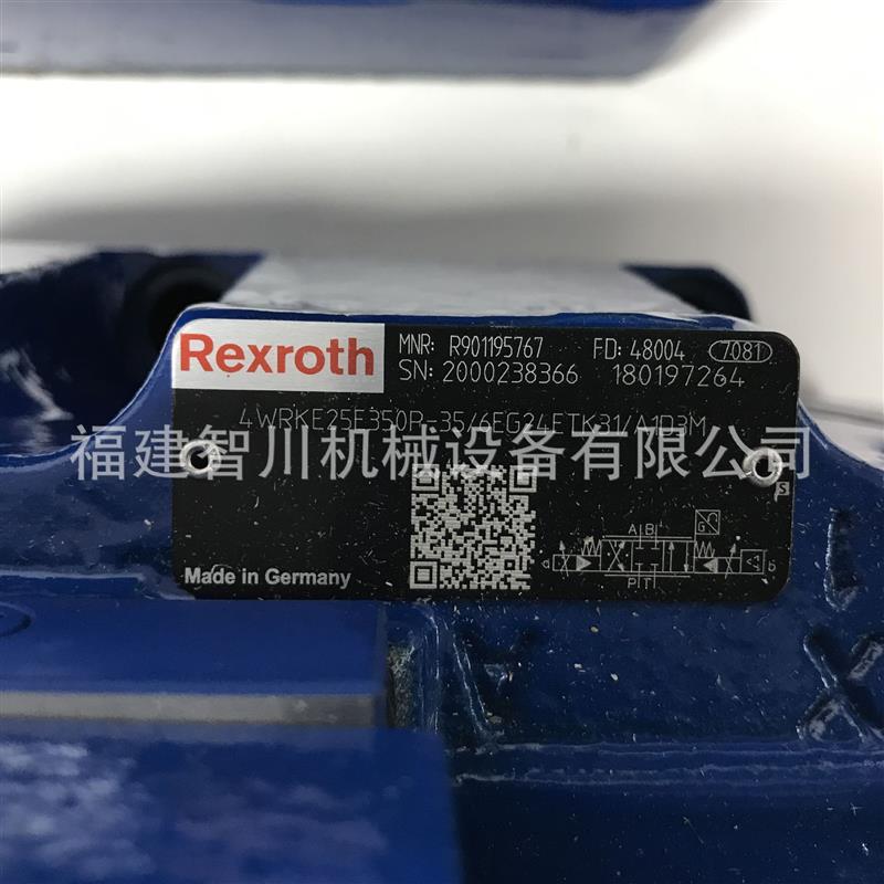 现货力士乐比例方向阀 R901195767 4WRKE25E350P-3X/6EG24ETK31A1