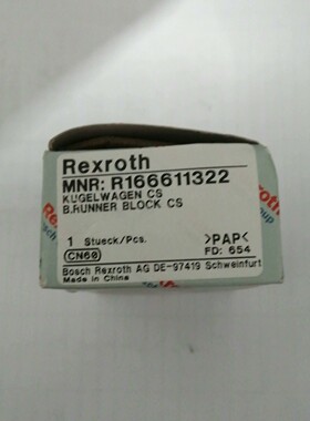 [议价]全新 Rexroth 力士乐滑块,型号 R166611322