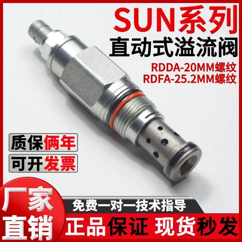 现货螺纹插装直动式溢流阀RDDA RDFA 替代SUN型RDBA