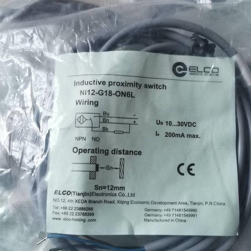 现货ELCO宜科开关NI8 FI8-G18-OP6L FI5-M18-ON6L-Q12 OD CD CP