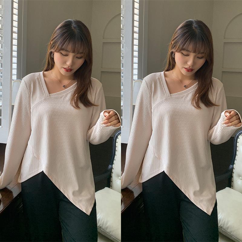 2025新款韩版胖mm大码女装300斤遮肉超显瘦辣妹设计感女人味长袖