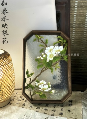 【遇见你如春水映梨花】掐丝珐琅diy手工材料非遗景泰蓝创意礼物