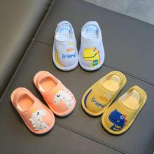 日本婴儿棉布拖鞋宝宝儿童室内小孩幼儿家居小童一岁半男宝3春秋2