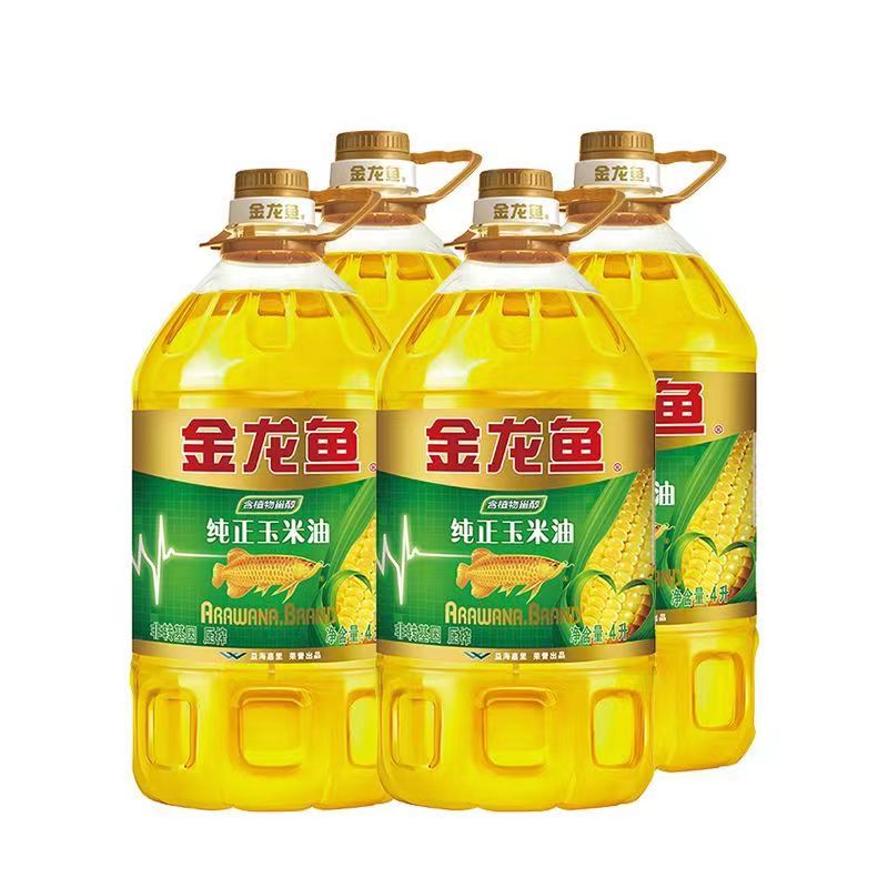 金龙鱼纯正玉米油4L 非转基因物理压榨家用一级食用油