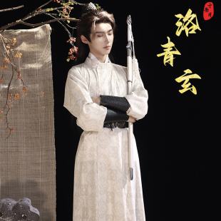 新款原创唐制汉服圆领袍古装男女侠客李白情侣款国风日常表演春秋