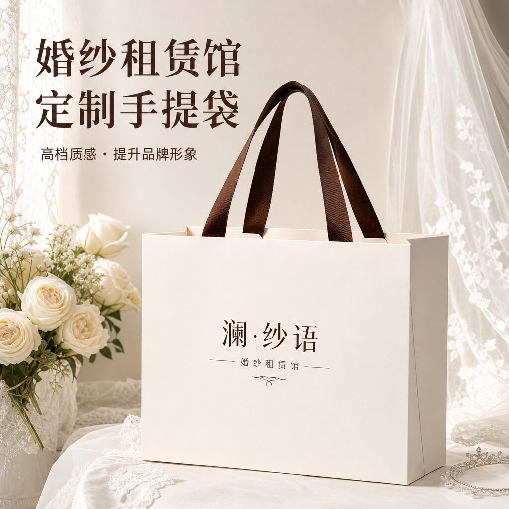 高档伴手礼手提袋婚纱礼服精致礼品袋厚实包装袋定制打包袋Y614
