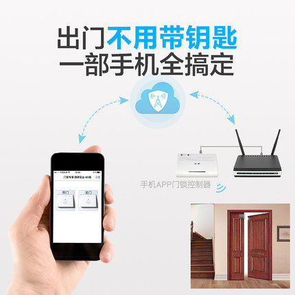 微耕手机门锁家用无线App控制端智能锁wifi防盗遥控大门锁电子锁|ruв категории основы строительных материалов, бытовой техники, замок, электронный замок - от Buy2taobao.com для оказания профессиональной услуги покупки агента Taobao