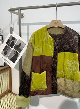 一善2025冬上新新中式鹅绒长袖保暖羽绒服外套T-98536