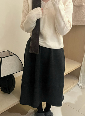 一善V领绞花针织套头时尚休闲百搭上衣保暖毛衣（含100羊毛87757