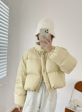 一善小众设计冬上新超级火爆小面包保暖羽绒服外套25713