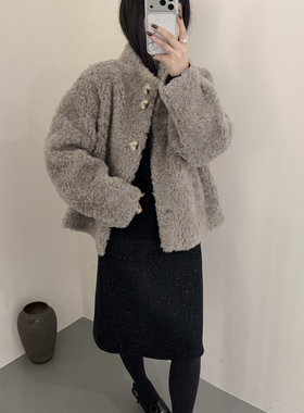 一善冬上新韩系简约气质百搭羊毛外套(含100羊毛)83446