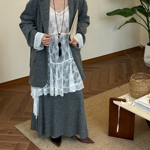 善级叠穿内搭柔软设计感高级连衣裙(只卖吊带裙)26003726善E0037