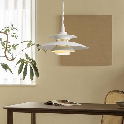 A chandelier at the Northern Danish ph5 table, a chandelier,