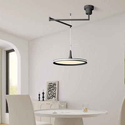 The chandeliers in the full-spectral dining room shake the a