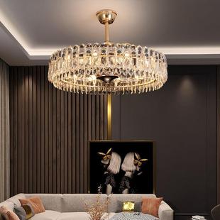 room designer crystal New chandelier fan light chan bedroom